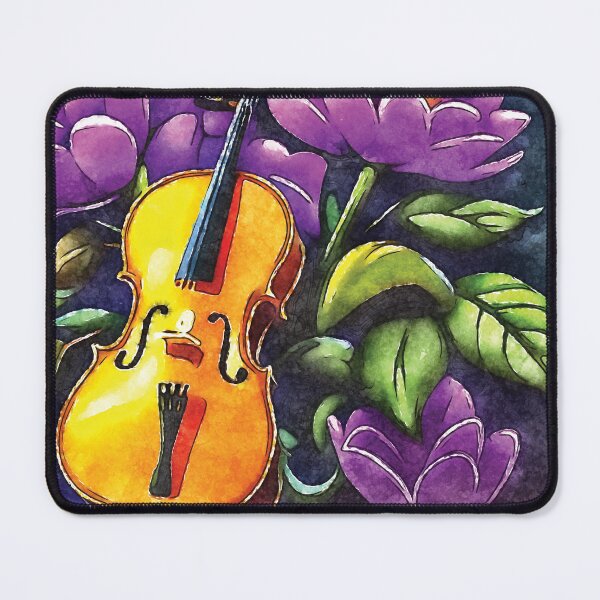 Item preview, Cello with floral background designed and sold by piesdesignart.