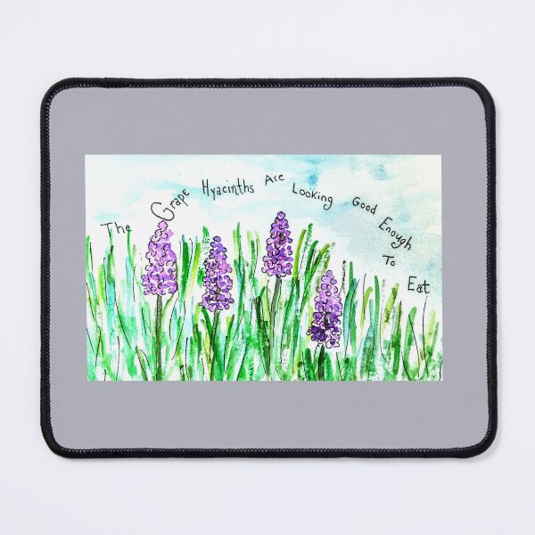 Item preview, Etegami Grape Hyacinths Good Enough to Eat designed and sold by EtegamiJourney.