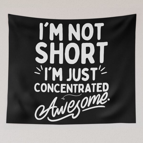Item preview, Embrace Your Height with I'm Not Short I'm Just Concentrated Awesome designed and sold by PlayfulPrint.