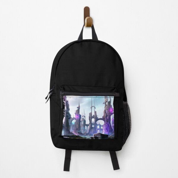 Item preview, Elf City In Cyberpunk Universe designed and sold by KalipsoArt.