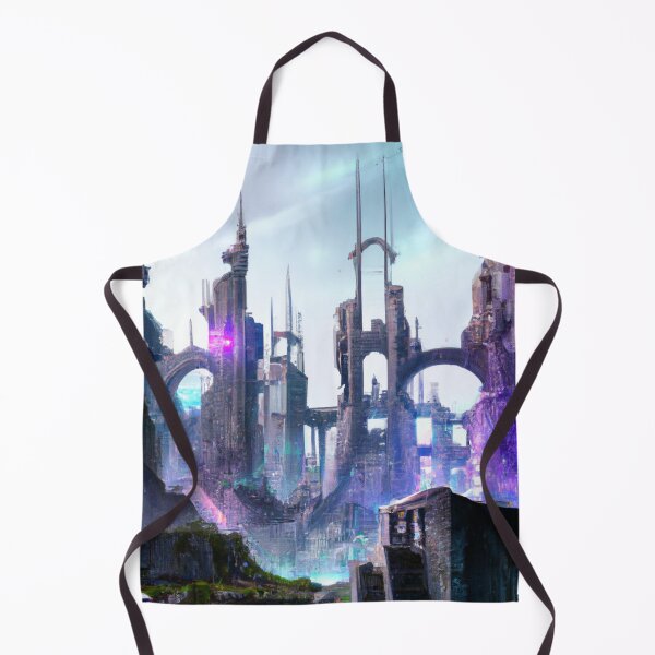 Item preview, Elf City In Cyberpunk Universe designed and sold by KalipsoArt.