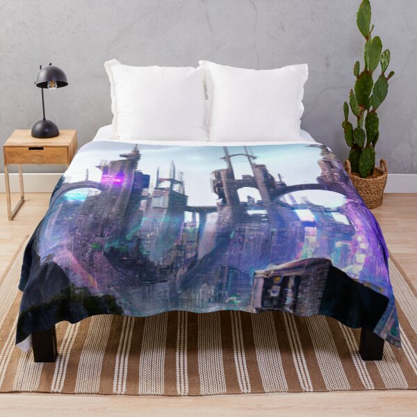 Item preview, Elf City In Cyberpunk Universe designed and sold by KalipsoArt.