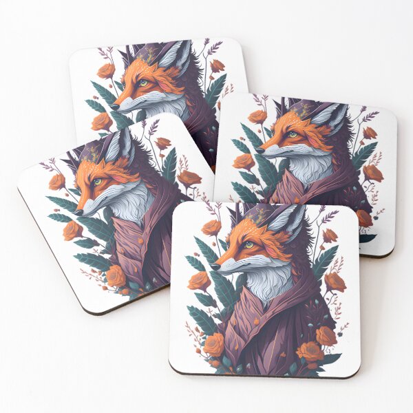 Item preview, Fox With Flowers designed and sold by StyleSan1.