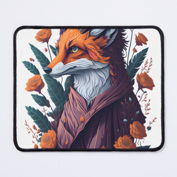 Item preview, Fox With Flowers designed and sold by StyleSan1.