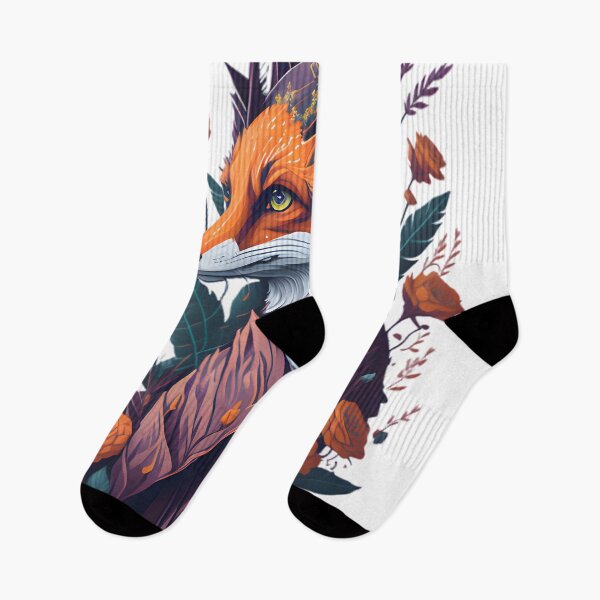 Item preview, Fox With Flowers designed and sold by StyleSan1.