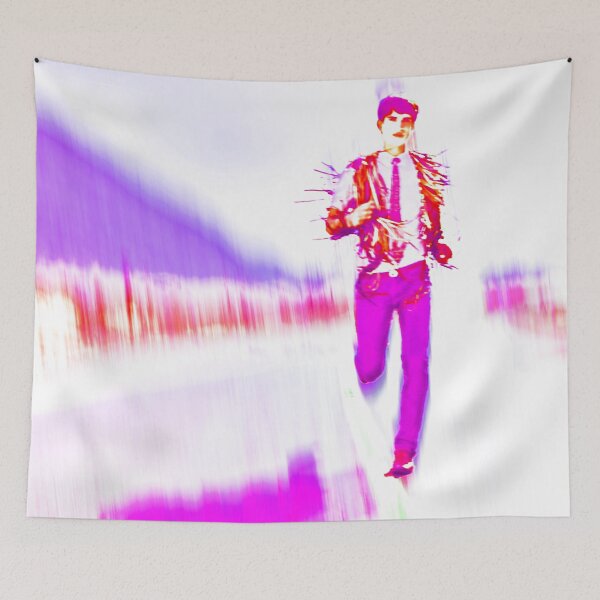 Item preview, Man running up the mountain Fuchsia designed and sold by GDDO.