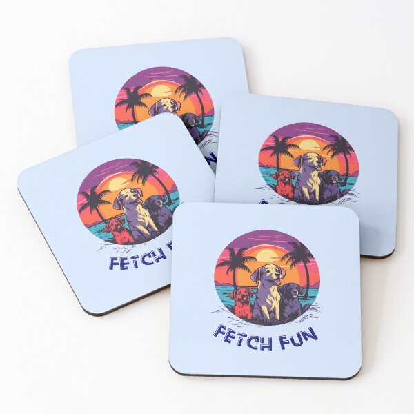 Item preview, Fetch Fun | Dog Squad | Beautiful Sunset Beach designed and sold by ArtfulDelights.