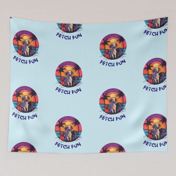 Item preview, Fetch Fun | Dog Squad | Beautiful Sunset Beach designed and sold by ArtfulDelights.