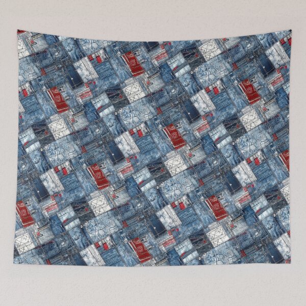 Item preview, Denim Patchwork designed and sold by etywhk.