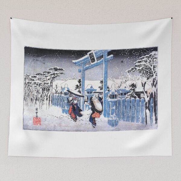 Item preview, Utagawa Hiroshige Gion Shrine in Snow designed and sold by TeeARTHY.
