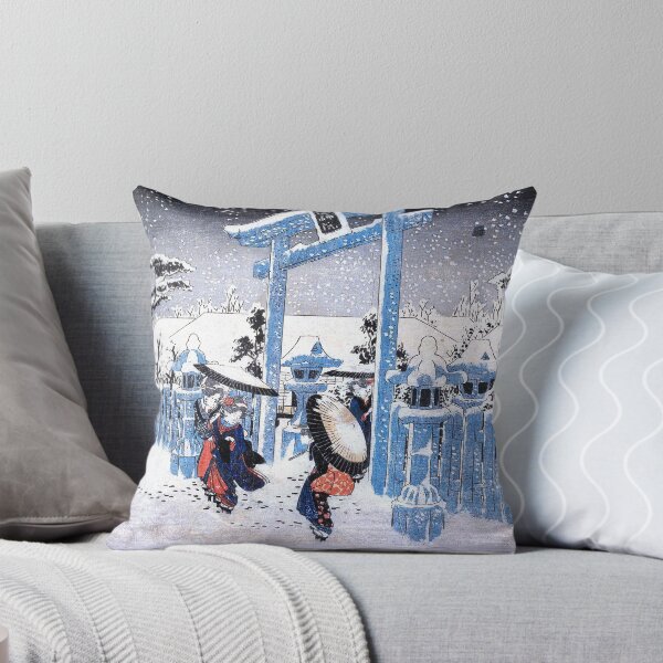 Item preview, Utagawa Hiroshige Gion Shrine in Snow designed and sold by TeeARTHY.
