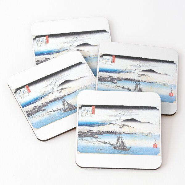 Item preview,  Utagawa Hiroshige Descending Geese at Katada designed and sold by TeeARTHY.