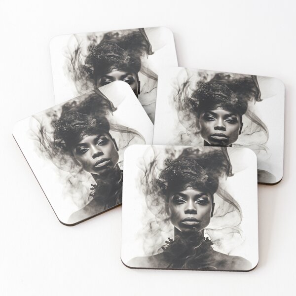 Item preview, African American woman controlling smoke designed and sold by BlackCanvasCo.