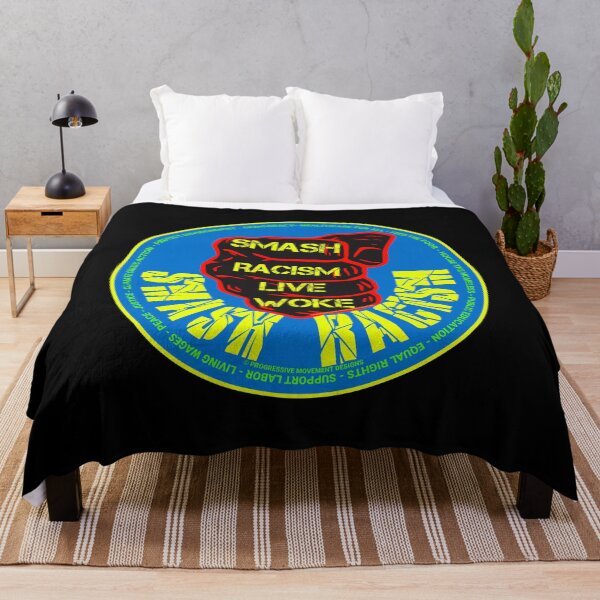 Item preview, PMD00797 Progressive Movement Designs Live Woke Smash Racism protest fist design shows you are woke and support progressive goals for Democrats Independents and Bernie Sanders supporters designed and sold by ProgressiveLeft.