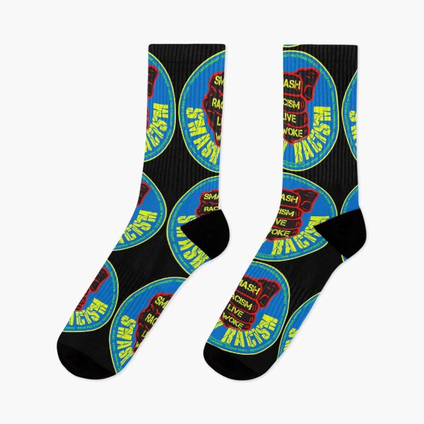 Item preview, PMD00797 Progressive Movement Designs Live Woke Smash Racism protest fist design shows you are woke and support progressive goals for Democrats Independents and Bernie Sanders supporters designed and sold by ProgressiveLeft.