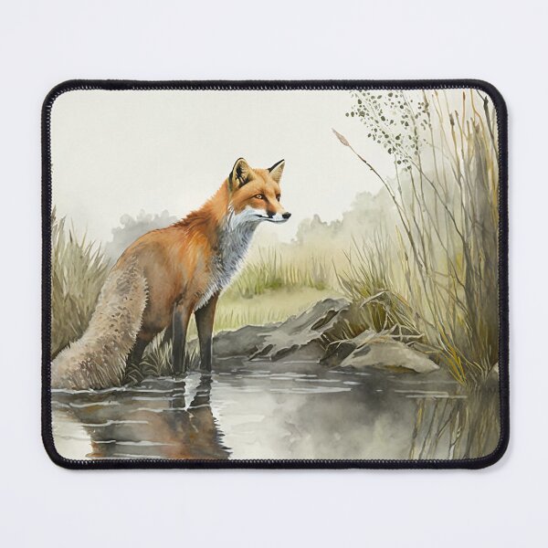 Item preview, fox watercolor designed and sold by shokA Design.