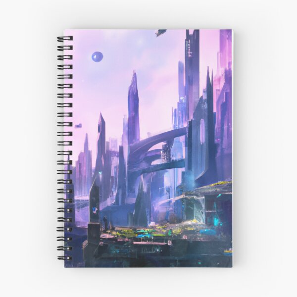 Item preview, Elf City In Cyberpunk Universe designed and sold by KalipsoArt.