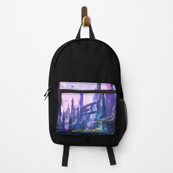 Item preview, Elf City In Cyberpunk Universe designed and sold by KalipsoArt.