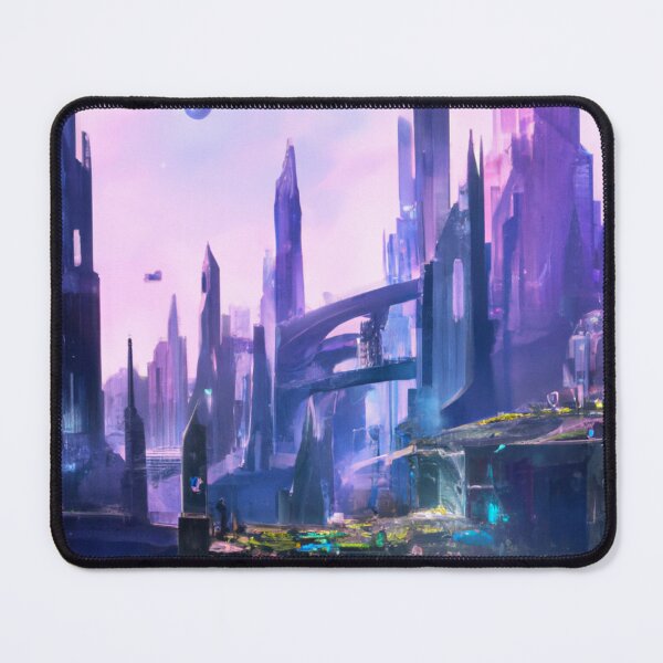 Item preview, Elf City In Cyberpunk Universe designed and sold by KalipsoArt.
