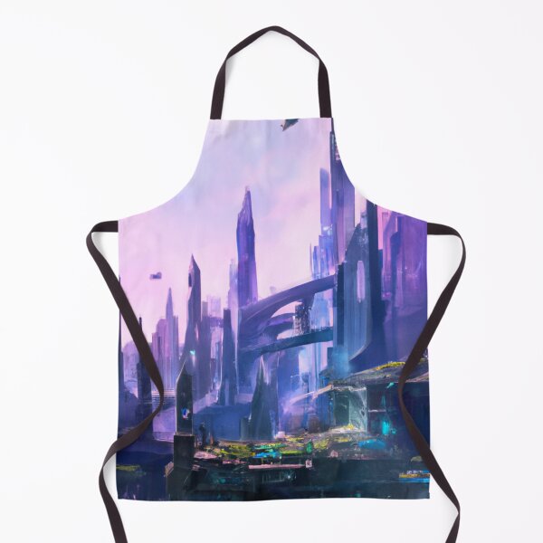 Item preview, Elf City In Cyberpunk Universe designed and sold by KalipsoArt.