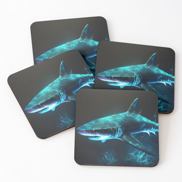 Item preview, Bioluminescent Shark designed and sold by Cosmoverso.