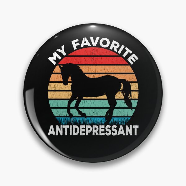 Item preview, Horse Antidepressant - Horse Lover Funny designed and sold by Dapperly Tees.