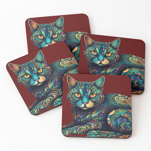 Item preview, Cat Of Many Colours designed and sold by MTJ-Mushrooms.