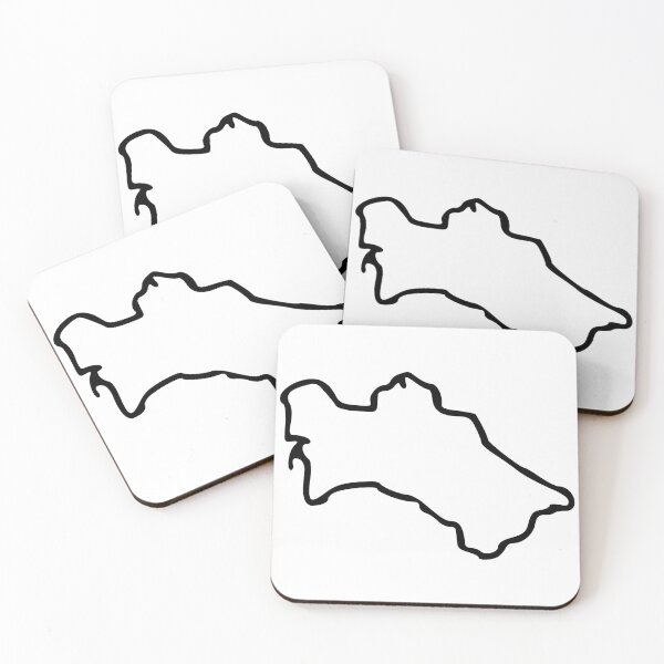 Item preview, Turkmenistan (Türkmenistan) Minimalistic Country Outline designed and sold by Natamus.