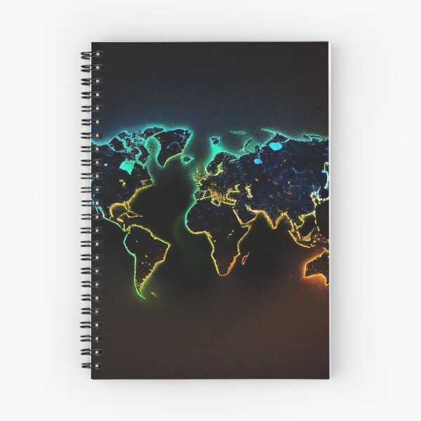 Item preview, earth map neon light designed and sold by FireFXStudio.