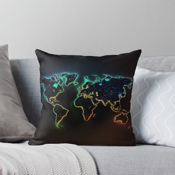 Item preview, earth map neon light designed and sold by FireFXStudio.