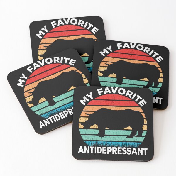 Item preview, Rhinoceros Antidepressant - Rhinoceros Lover Funny designed and sold by Dapperly Tees.
