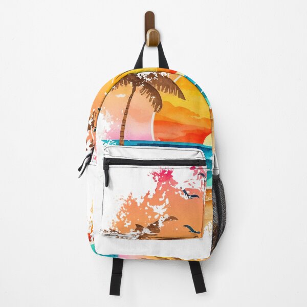 Item preview, palm trees, beautiful sunrise designed and sold by Curious Frog.