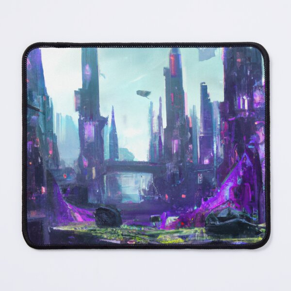 Item preview, Elf City In Cyberpunk Universe designed and sold by KalipsoArt.