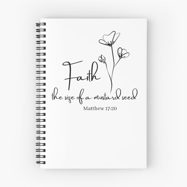 Item preview, Mustard Seed Faith, Matthew 17:20, Christian Scripture, Flower designed and sold by CreationsByNiki.