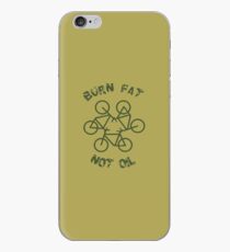 Burn Fat Not Oil Recycle Code Parody Green Graphic iPhone Case