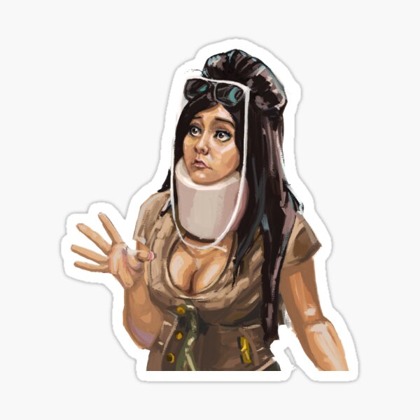 Snooki in the Neckbrace Sticker