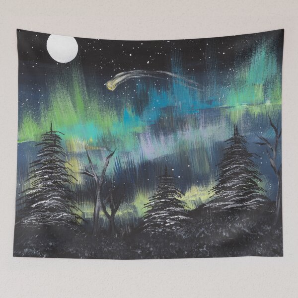 Item preview, Northern Lights Painting designed and sold by Emily Seilhamer.