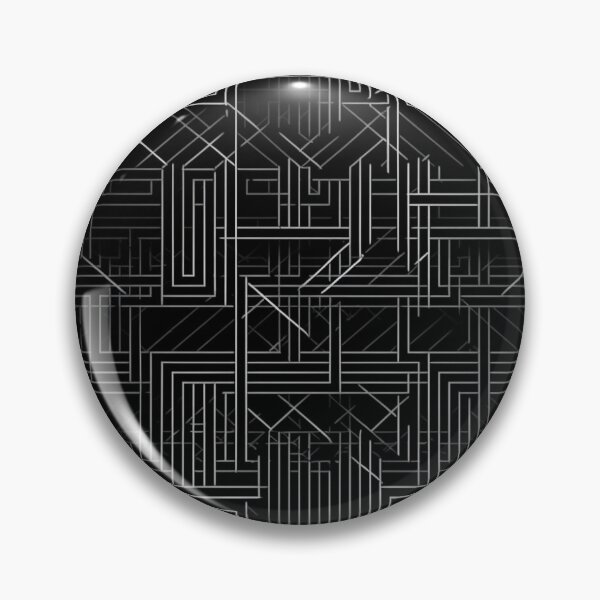 Item preview, Black and White Geometric Pattern designed and sold by bkrstudio.