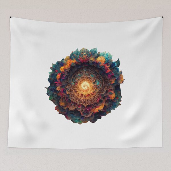 Item preview, cosmic flower designed and sold by OdiseoMandalas.