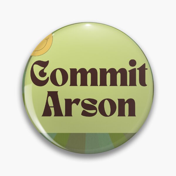 Item preview, hippie retro funny commit arson background designed and sold by dooddads13.