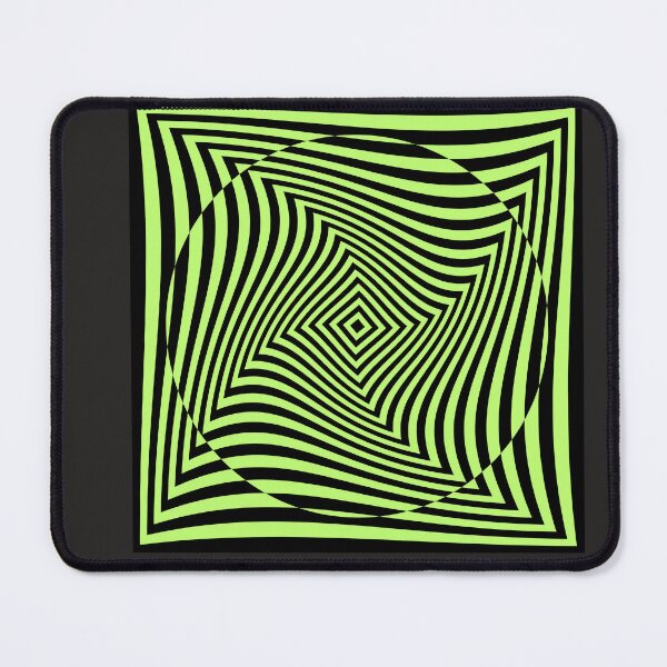 Item preview, Optical Illusion green swirl designed and sold by dreamingoutwest.