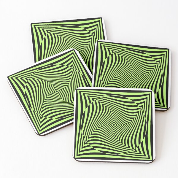 Item preview, Optical Illusion green swirl designed and sold by dreamingoutwest.