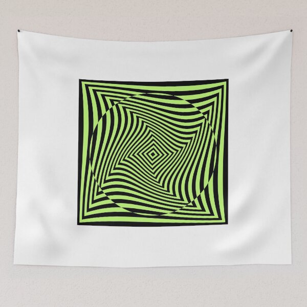 Item preview, Optical Illusion green swirl designed and sold by dreamingoutwest.