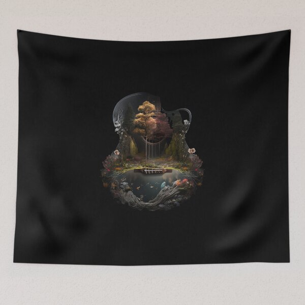 Item preview, Fusion of Guitar and Nature - Night designed and sold by Silvio K..