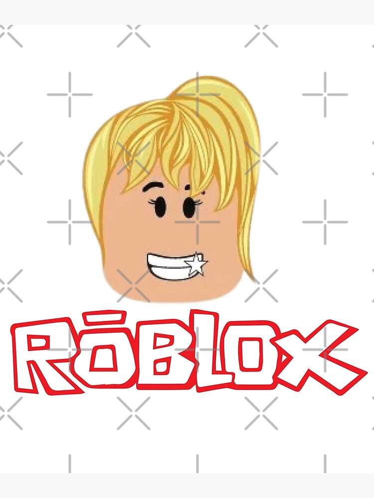 t-shirt roblox girl Poster by CuteDesignOnly