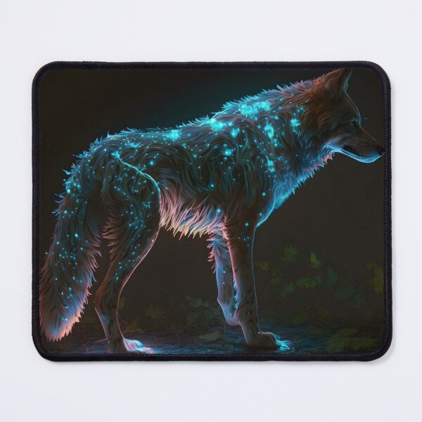 Item preview, Bioluminescent Wolf designed and sold by Cosmoverso.
