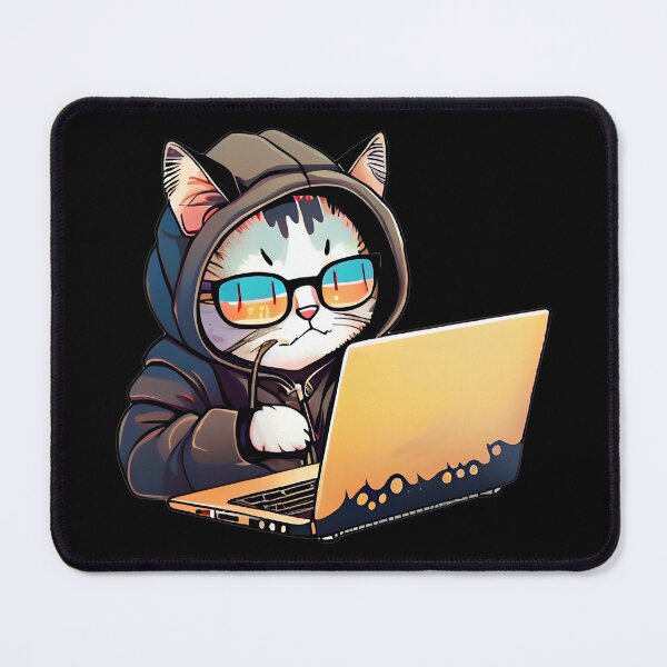Item preview, Hacker Cat designed and sold by Jandsgraphics.