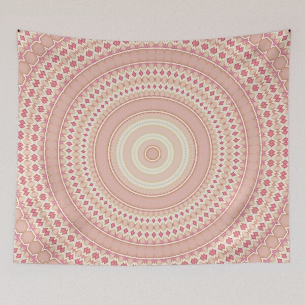 Item preview, Pastel Mandala Abstract Soft Girl Aesthetic Bohemian Abstract Art 4 of 10 designed and sold by Beachy.