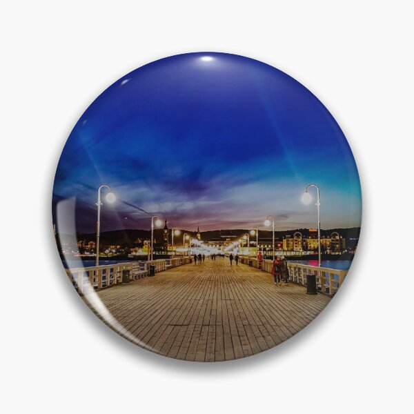 Item preview, Sopot molo by night designed and sold by OpaSky.