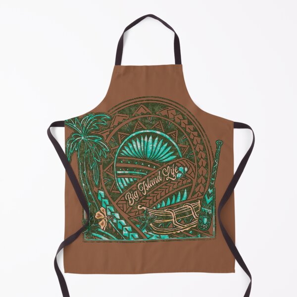 Item preview, Big Island Outrigger Canoe Teal Tribal With Slight Faded Halftone Edges designed and sold by sunnthreads.
